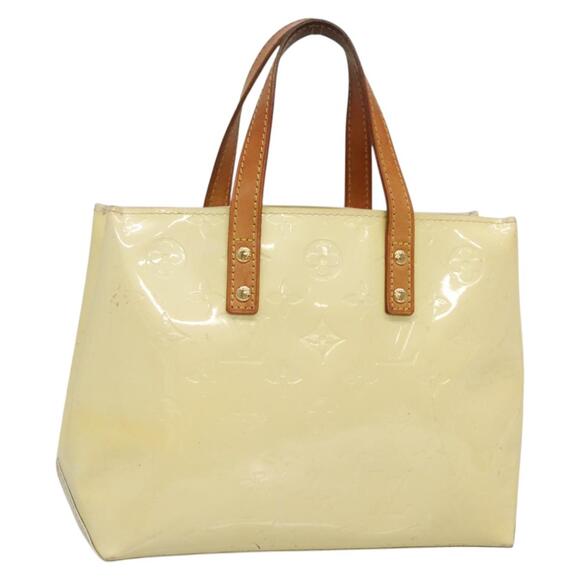 LOUIS VUITTON Monogram Vernis Reade PM Hand Bag Perle M91336 - Picture 1 of 12